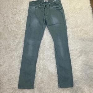 Zara Man Denim Collection Straight Mint Green Jeans Size 32